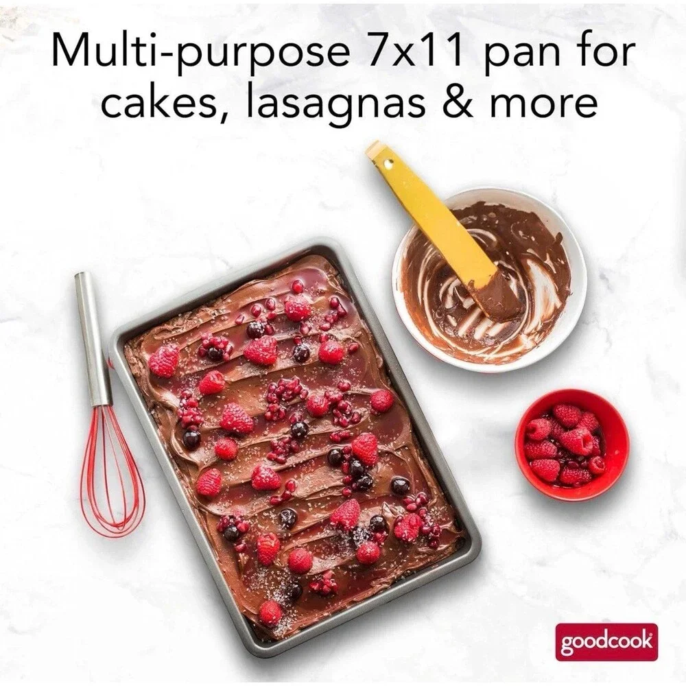 Good Cook Everyday Baking Pan with Scratch-Resistant Metal-Utensil Safe
